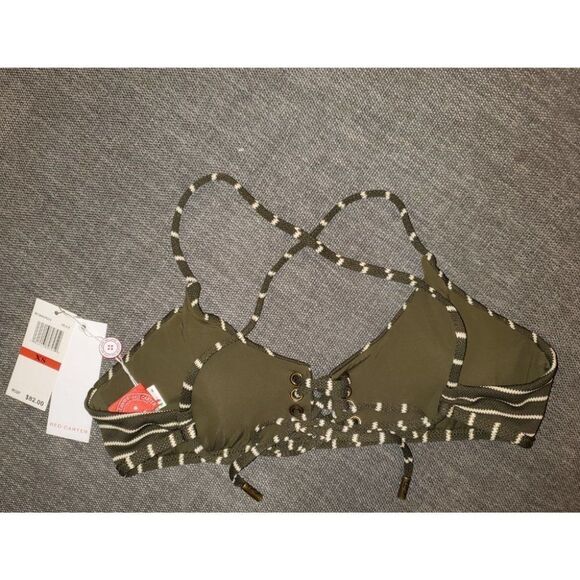 Red Carter Size XS Bikini Swim Top - Picture 4 of 8